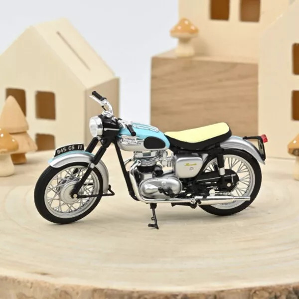 miniature moto Triumph BONNEVILLE 1959 bleue NOREV 182040 1/18ème