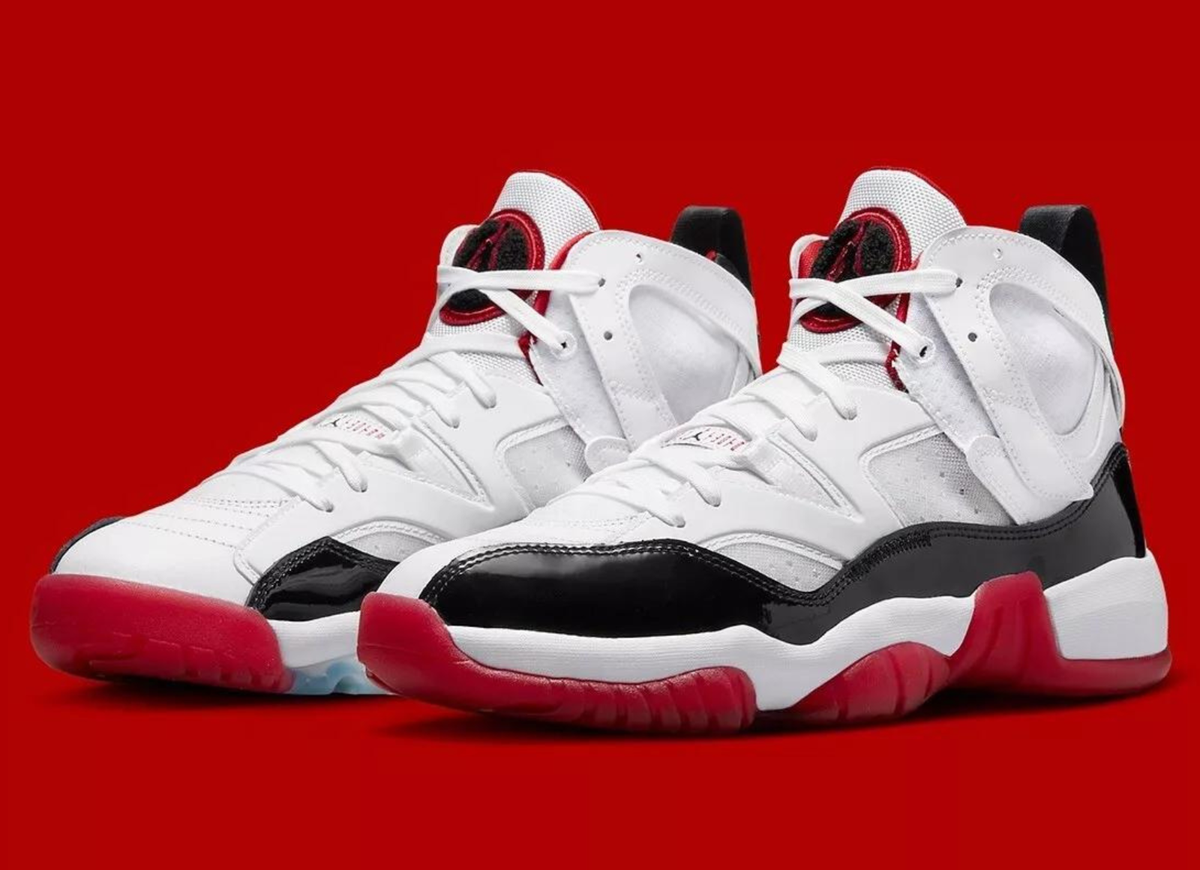Nike Air Jordan Jumpman Two Trey Shoes White Red DO1925-106 Nike Air Jordan Jumpman Two Trey Shoes White Red DO1925-106