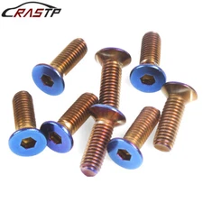 M5×0.8 8PCS Steering Wheel Screw Bolts Taper Flat Head for Most Steering Wheel