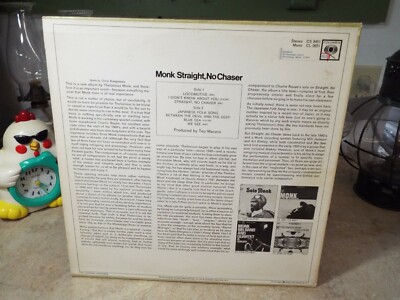 Monk Straight, No Chaser Columbia 2-EYE jazz FIRST PRESS LP VINYL
