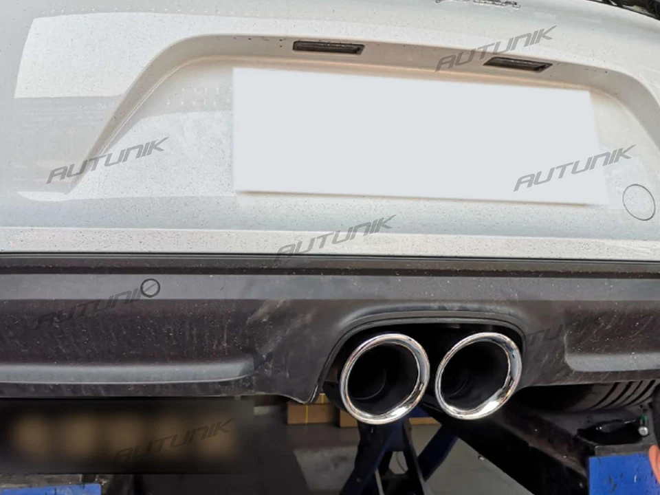 Chrome Exhaust Tips For Porsche 718 Boxster Cayman 2017-2025 Stainless Tailpipe - Image 3 of 4