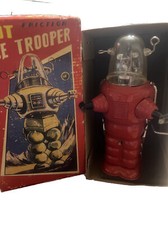 FORBIDDEN PLANET : FRICTION ROBOT SPACE TROOPER TINPLATE MODE VINTAGE