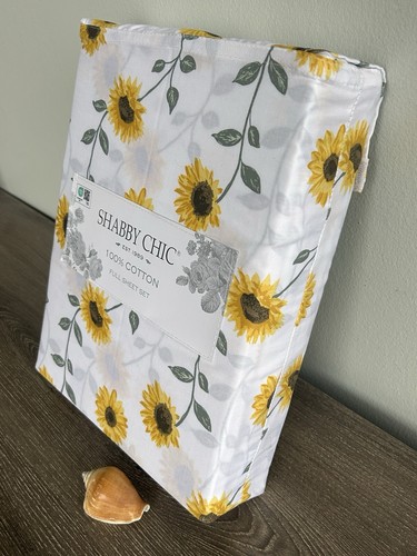 Shabby Chic Sunflower FULL Sheet Set 100% Cotton NEW! - Picture 4 of 7