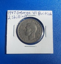 1947 George VI Great Britain UK 2 Shillings