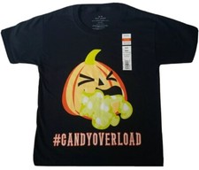 Halloween Kids Youth Size Medium T-shirt 100 Cotton Black New