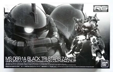 BANDAI RG 1/144 Black Tri-stars Zaku II MS-06R-1A P-Bandai limited model kit