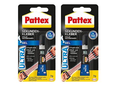Pattex Sekundenkleber Ultra Gel extra Stark Alleskleber PSG2C 2 x 3g