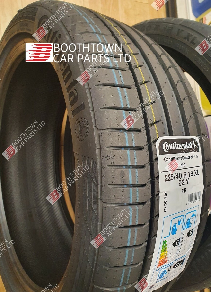 New 225 40 18 CONTINENTAL SPRT CONTACT 5 MO 92Y XL 225/40R18  
