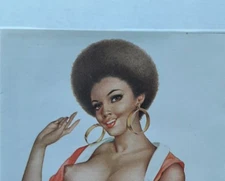 VINTAGE ALBERTO VARGAS ORIGINAL PINUP CARTOON ART - I BELIEVE IN BLACK PRIDE...