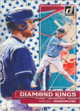 2022 Donruss Diamond Kings Independence Day #1 Brandon Lowe Tampa Bay Rays