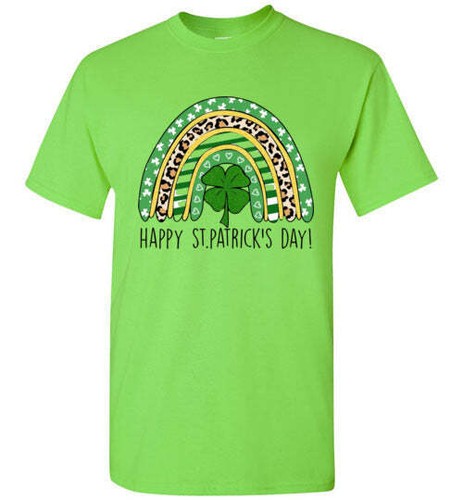 St Patrick's Day Irish Rainbow grafisches T-Shirt Top T-Shirt - Bild 7 von 24