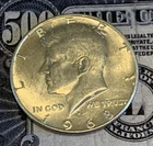 1968 D Kennedy Half Dollar.  Unbelievable - 40% SILVER.  Combined Shipping.