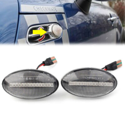 LED Sequential Dynamic Side Marker Turn Signal Light for Mini Cooper R50 R52 R53