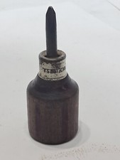 Collectible Vintage Stubby 3 1/4" Wood Handle Philips Screw Driver (t)