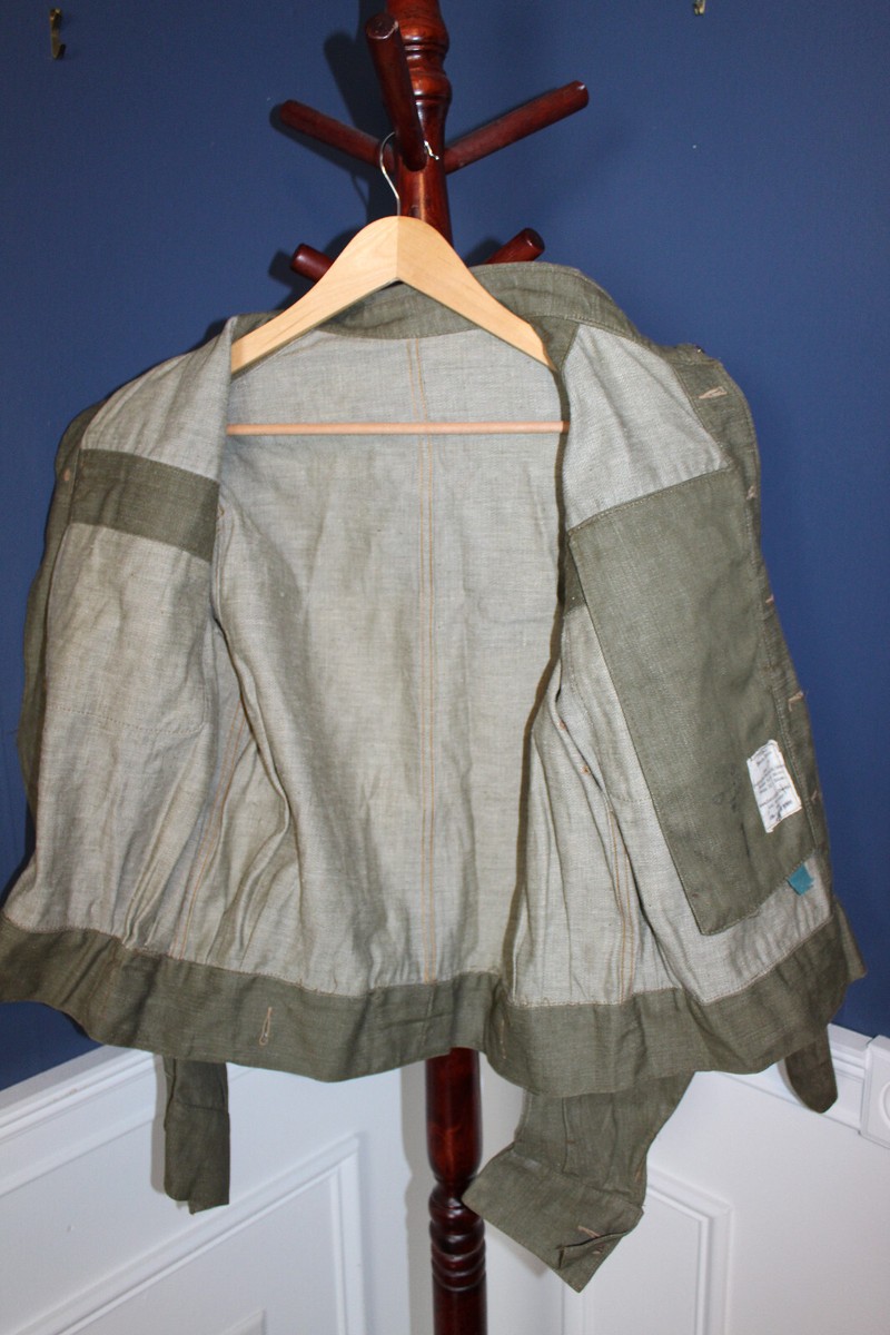 Rare Original & Mint British Army Denim Green Combat Blouse Rare Original & Mint British Army Denim Green Combat Blouse