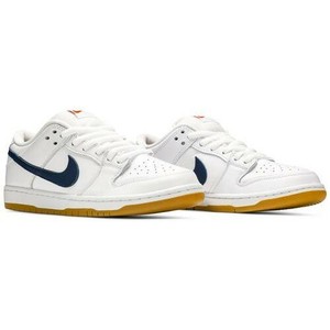 Nike SB Dunk Low Lo Pro ISO Orange Label White Navy 9.5 | eBay
