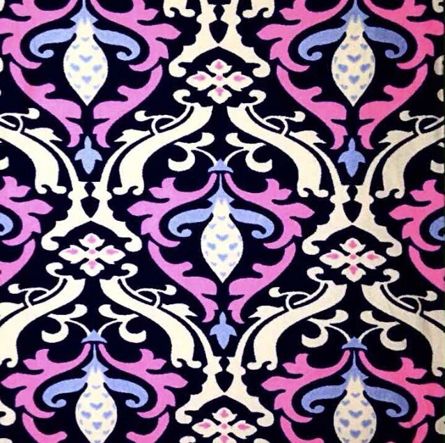 Buttery Soft Pink Paisley Damask Leggings Tall & Curvy XL Plus Size Paisley TC - Image 3 of 3