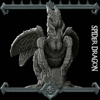Spider Dragon - Wargaming Miniatures Monster Rocket Pig Games D&D, DnD