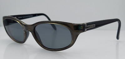 Xoor 2950 Black Gray Translucent Oval Sunglasses Italy FRAMES ONLY