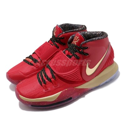 kyrie 6 red and gold