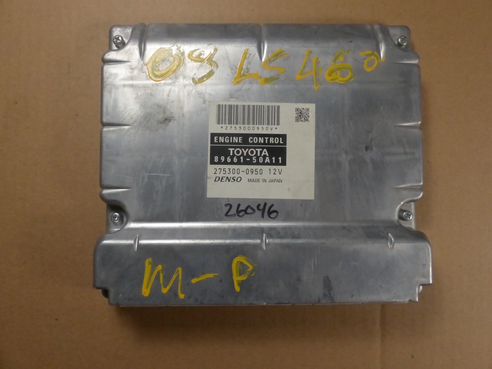 07 LEXUS LS460 ECU ECM COMPUTER 89661-50A11 | eBay