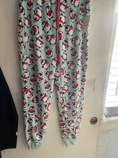 Secret Treasures Super Soft Fleece Sleep Pants Pajama Bottoms Penguin Womens M