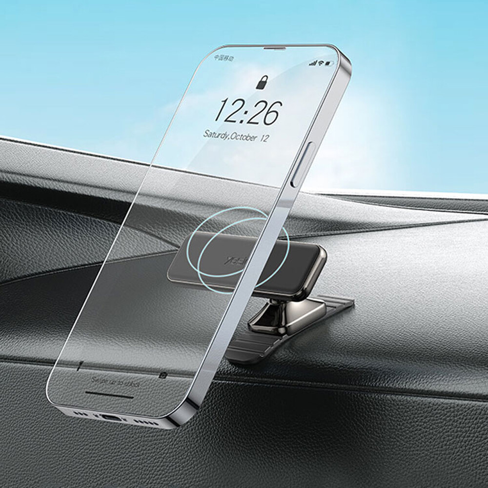 Car Magnetic Phone Holder 360° Rotating Dashboard Stand Magnet Mount Accessories