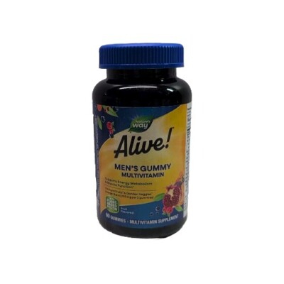 Nature's Way Alive! Men s Gummy Multivitamin, 60 Gummies. Exp: 12/2025