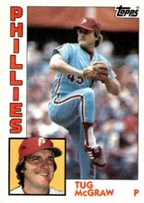 1984 Topps #728 Tug McGraw Philadelphia Phillies