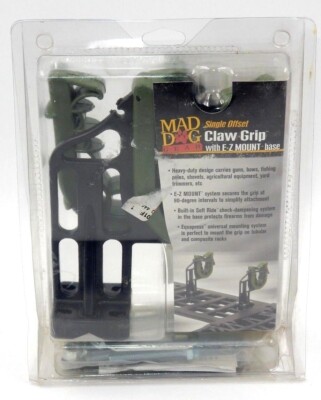 MAD DOG GEAR ~ SINGLE OFFSET CLAW GRIP WITH E-Z MOUNT BASE