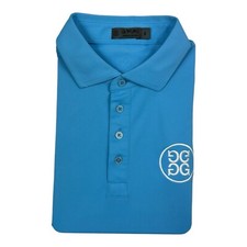 G/FORE Mid Blue Performance Mens Golf Polo Size Small Excellent