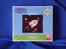 Peppa Pig Jig Saw Puzzle 10" x 9" twenty four piece 'Pigs in Outer Space'