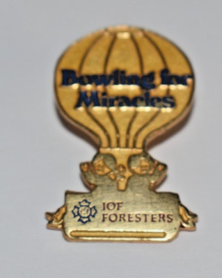 Bowling for Miracles IOF Foresters Pin
