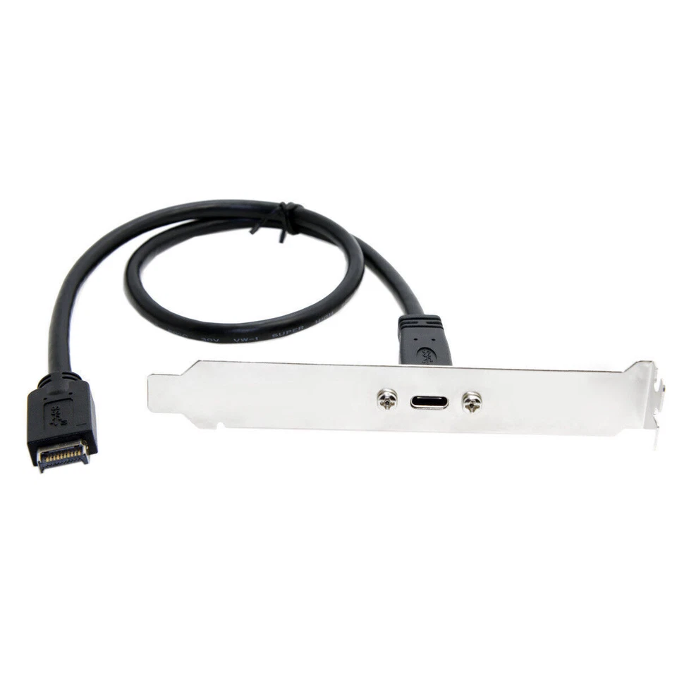 USB 3.1 Front Panel Header ASUS Z270 z370 to USB-C Type-C Female Extension Cable - Image 3 of 4