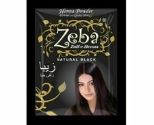 ZEBA BLACK Henna Powder 15 Gram  Pack of 10  Black Colour Free Shipping 