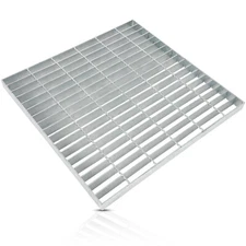 Galvanized Steel Drain Grate, 23.6"x23.6" Durable Heavy Duty Water Drain Cover