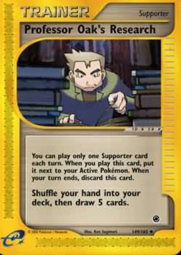 Pokemon Card - Expedition 149/165 - PROFESSOR OAK'S RESEARCH (uncommon) - NM