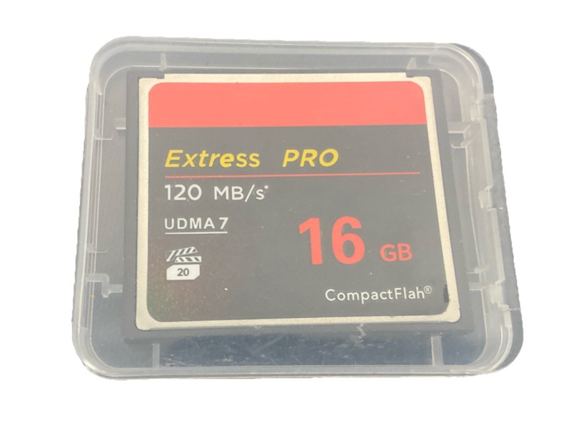 Professional 16GB CompactFlash Card - 120MB/s Speed for DSLR and 4K Video