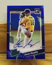 2023 Panini Donruss-Optic Rated Prospect Signatures Owen Murphy #RPS-OM Blue /75