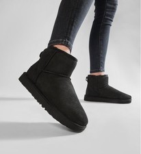 UGG Classic Mini II Genuine Shearling Lined Boot - 1016222 - Black - 9 US