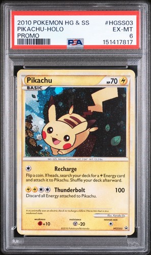 Pikachu graded PSA 6 for sale on eBay