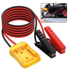 Adapter Fr Dewalt Battery W/ 5.9FT Jumper Cable Car Battery Charger Jump Starter