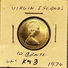 British Virgin Islands - 10 Cents 1976