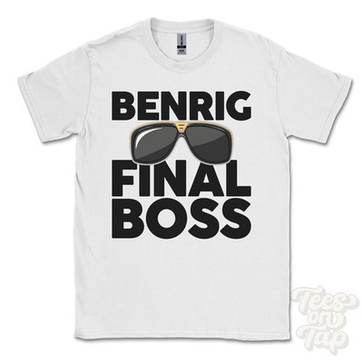 BENRIG FINAL BOSS T-SHIRT funny xmas gift scottish borders maxton scotland