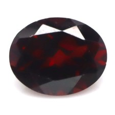 2.80 CT. Gemstone Unheated Red Garnet Africa Oval 8 x 10 MM.