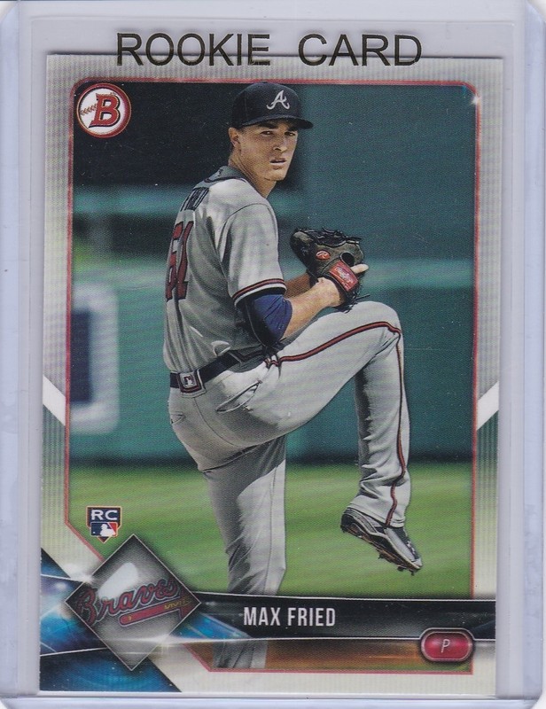 MAX FRIED ROOKIE CARD 2018 Bowman Baseball RC Atlanta Braves NEW YORK YANKEES 