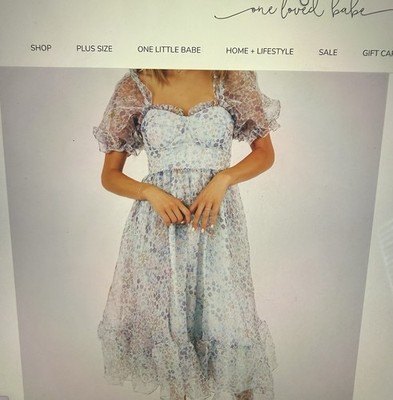 One loved babe Take My Breath Away Dress. Size 12