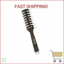 7 Rows Vent Hair Stylist Brush Black by Scalp...