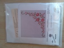 Stickpackung Mitteldecke Tischdecke 80 x 80 cm weiss 