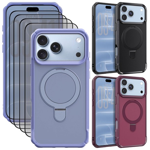 Ring Holder Case Stand Hard Cover/Screen Protectors For iPhone 18 Pro Max/18 Pro - $13.99